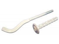 Кронштейн для алюминиевого радиатора плоский белый Украина 7х170 мм RM - 1