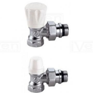 Комплект угловых радиаторных кранов Caleffi 1/2" (411431)