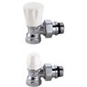 Комплект кутових радіаторних кранів Caleffi 1/2" (411431)