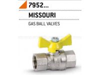 Кран газовый шаровой Bonomi MISSUORI GAS 1/2" ВВ "бабочка" (79520004)