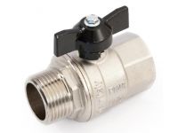 General Fittings Кран шаровый 1/2" ВН полнопроходной "бабочка" (7100M2N040400A) General Fittings - 1