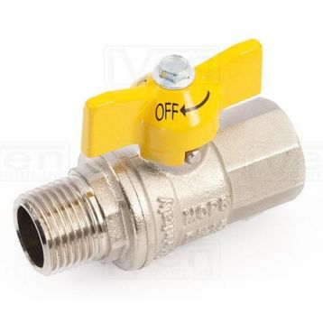 Кран General Fittings 1" ВН полнопроходной "бабочка" (7400M2N101000A) General Fittings - 1