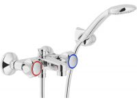 Nobili Rubinetterie Nuova Flora NZ06002/zCR короткий слив с настенным держателем + лейка, шланг Nobili - 1