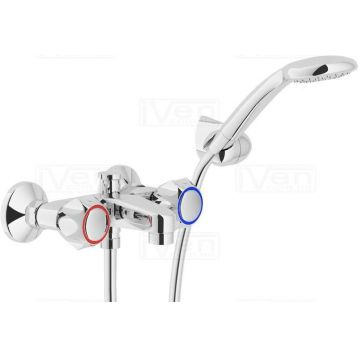 Nobili Rubinetterie Nuova Flora NZ06002/zCR короткий слив з настінним тримачем + лійка, шланг Nobili - 1