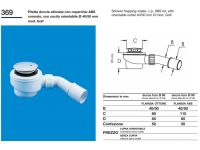 Ghidini SpA для душевого поддона d40 / 50 х 60 D.80 (36980)