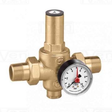 Редуктор давления воды Caleffi с "американками" и манометром Ø3/4" Max. 25 bar 0,5÷6 bar 80°C (536051) Caleffi - 1