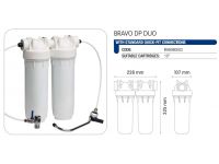 Комплект Atlas Filtri (под мойку) BRAVO DP DUO BW 10" (водоразборных кранов + кран подключения) KIT (RA6080003)