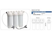 Комплект Atlas Filtri (под мойку) BRAVO DP TRIO 10" (водоразборных кранов + кран подключения) KIT (RA6080320)