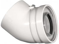 Колено 45 град. конденсационное коаксиальное d60/100 PP-R+Fe