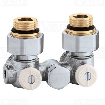 Кран для стального радиатора угловой Caleffi 1/2" (301341)