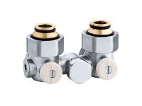 Кран для стального радиатора угловой Caleffi 3/4" (301350)