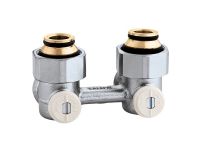 Кран для стального радиатора угловой Caleffi 3/4" (301150)