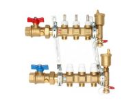 Caleffi латунный 1"x3/4" на 3 контура в сборе (6686C5)