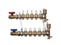 Caleffi латунный 1"x3/4" на 5 контуров в сборе (6686E5)
