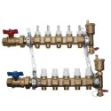 Caleffi Коллектор латунный 1"x3/4" на 5 контуров в сборе (6686E5S1)