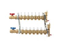 Caleffi латунный 1"x3/4" на 9 контуров в сборе (6686I5)
