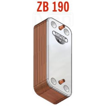 Теплообменник ZB 190 (INOX AISI 316L) 16 пластин O-ring Zilmet S.p.A. (17B1901644) ZILMET - 1