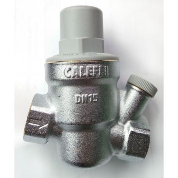 Редуктор зниження тиску Caleffi з отвором для манометру Ø1/2" хром Max. 16 bar 1÷6 bar 40°С (533441)