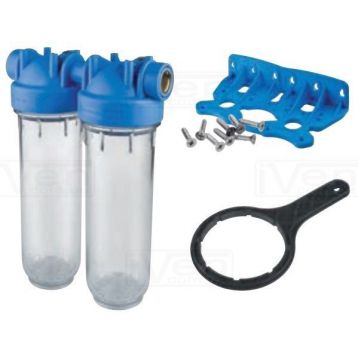 Atlas Filtri DP DUO TS (прозрачные) 3/4" OT (латунь) 10" KIT (RA1390401)