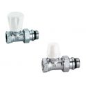 Комплект прямых радиаторных кранов Caleffi 1/2" (412431)