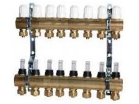 Коллектор GROSS в сборе 1"x3/4" 6 выходов Латунь