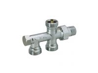 Кран нижний блок d1/2"для комплекта нижнего подключения радиатора 50% BIANCHI (3853000400)