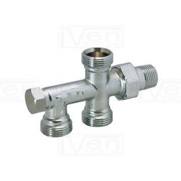 Кран нижний блок d1/2"для комплекта нижнего подключения радиатора 50% BIANCHI (3853000400)