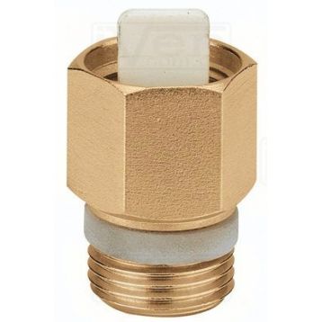 CALEFFI Зворотний клапан латунний для повітрявідводчика (серія 502) d3/8" 110°C 10 bar PTFE (561300) Caleffi - 1