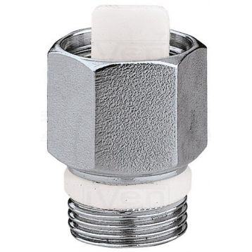 CALEFFI Обратный клапан латунный хромированный для воздухоотводчика 1/2" (561401) - 1