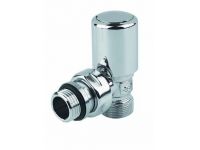 Кран радіаторний кутовий Carlo Poletti ХРОМ d1/2" х 24-19 FIRST (V140111CB)