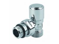 Кран відсікаючий кутовий Carlo Poletti ХРОМ d1/2" х 24-19 FIRST (V140211CB)