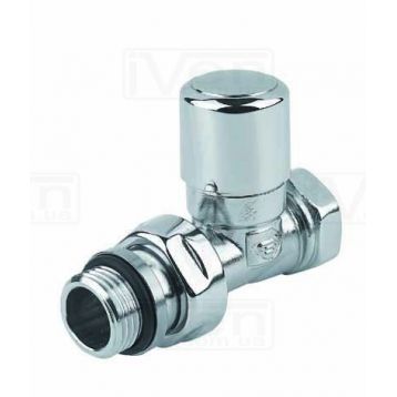 Кран відсікаючий прямий Carlo Poletti ХРОМ d1/2" FIRST (V140810CB)