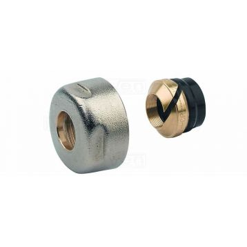 Гайка для мідної труби Carlo Poletti UNIFIT d15 мм x 3/4" EK НІКЕЛЬ (A43304Q)