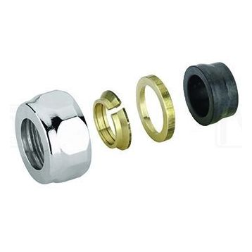 Гайка для мідної труби Carlo Poletti d15 мм x 3/4" EK ХРОМ (A33109BEK)