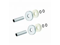 Комплект декоративний трубок+розетки Carlo Poletti d38-d18-L160 мм (2 шт.) ХРОМ MINIMALIST (A54608B)