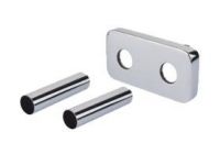 Комплект трубок + розетка Carlo Poletti d18-L160 мм (міжосьова відстань 50 мм) ХРОМ (A55032B)