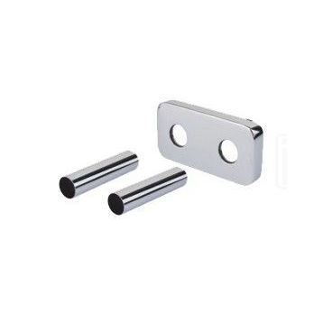 Комплект трубок + розетка Carlo Poletti d18-L160 мм (міжосьова відстань 50 мм) ХРОМ (A55032B)