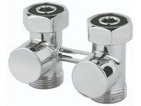 Кран нижнего подключения Carlo Poletti FIRST PIASTRE Хром прямой d3/4" F x 3/4" EK (V72512CB)