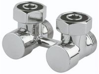 Кран нижнего подключения Carlo Poletti FIRST PIASTRE Хром угловой d3/4" F x 3/4" EK (V72112CB)