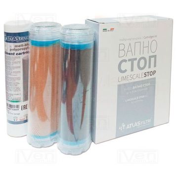 Набор картриджей для тройных систем ATLAS FILTRI Известь СТОП (CPP + QA CF + LA) (LSP000002)