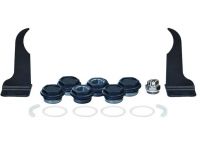 NOVA FLORIDA Монтажный комплект для алюминиевого радиатора 1" х 1/2" BLACK COFFEE черный