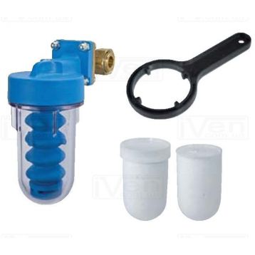 Atlas Filtri дозирующий DOSAPLUS 4 (поворотная группа) 1/2" (латунь) + 2 картриджи (смягчения) KIT (RE4050214)