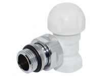 Термоклапан угловой Carlo Poletti БЕЛЫЙ d1 / 2 "FIRST THERMO (V141310E)