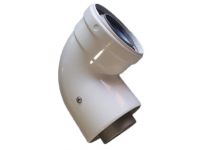 Колено 90 град. МАМА-ПАПА коаксиальный d60/100 AL-AL