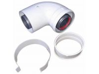 Колено 90 град. МАМА-ПАПА коаксиальный d60/100 (premium)