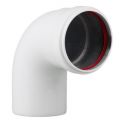 Коліно 90 градусів алюмінієве для турбованого газового котла d60mm AL
