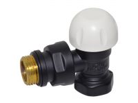 Термоклапан угловой Carlo Poletti Srl BLACK MATTE d1/2" FIRST THERMO (V141310EFS9005O)