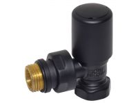 Кран радіаторний кутовий Carlo Poletti BLACK MATTE d1/2" FIRST (V140310EFS9005O)