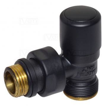 Кран відсікаючий кутовий Carlo Poletti BLACK MATTE d1/2" х 24-19 FIRST (V140211EFS9005O)