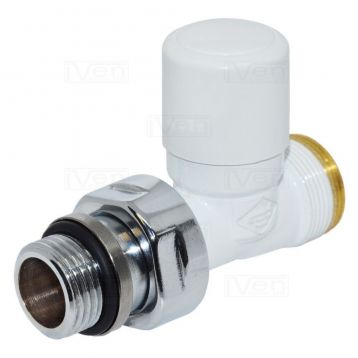 Кран отсекающий прямой Carlo Poletti Белый d1/2" х 24-19 FIRST (V140611E)